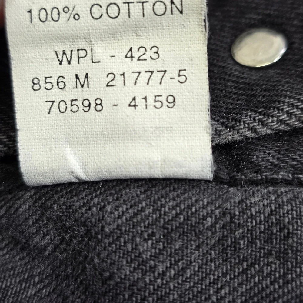 Vintage Levi's 70598-4159 Black Type 3 Denim Jean Jacket Big Patch Size XL Read‎